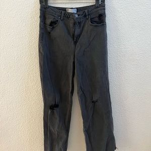 rsq wide leg ripped jeans